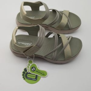 SANDALIAS AMARPIES SEÑORA CUÑA COLOR KAKI